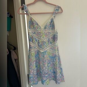 Pastel Floral Sleeveless Dress